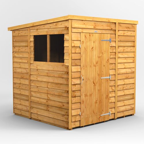 6x6 Power Overlay Pent Shed 66POP