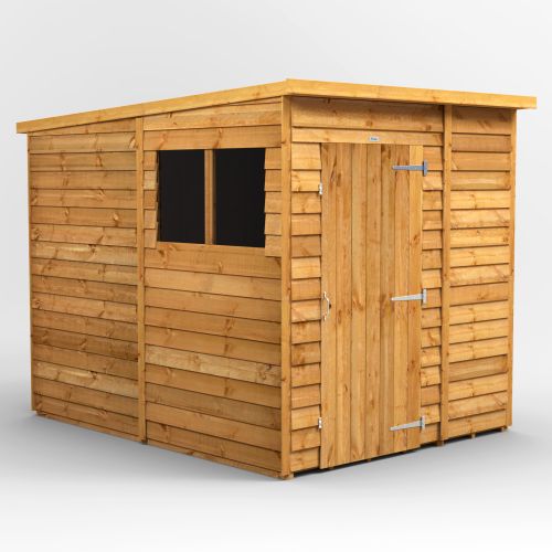 6x8 Power Overlay Pent Shed 68POP
